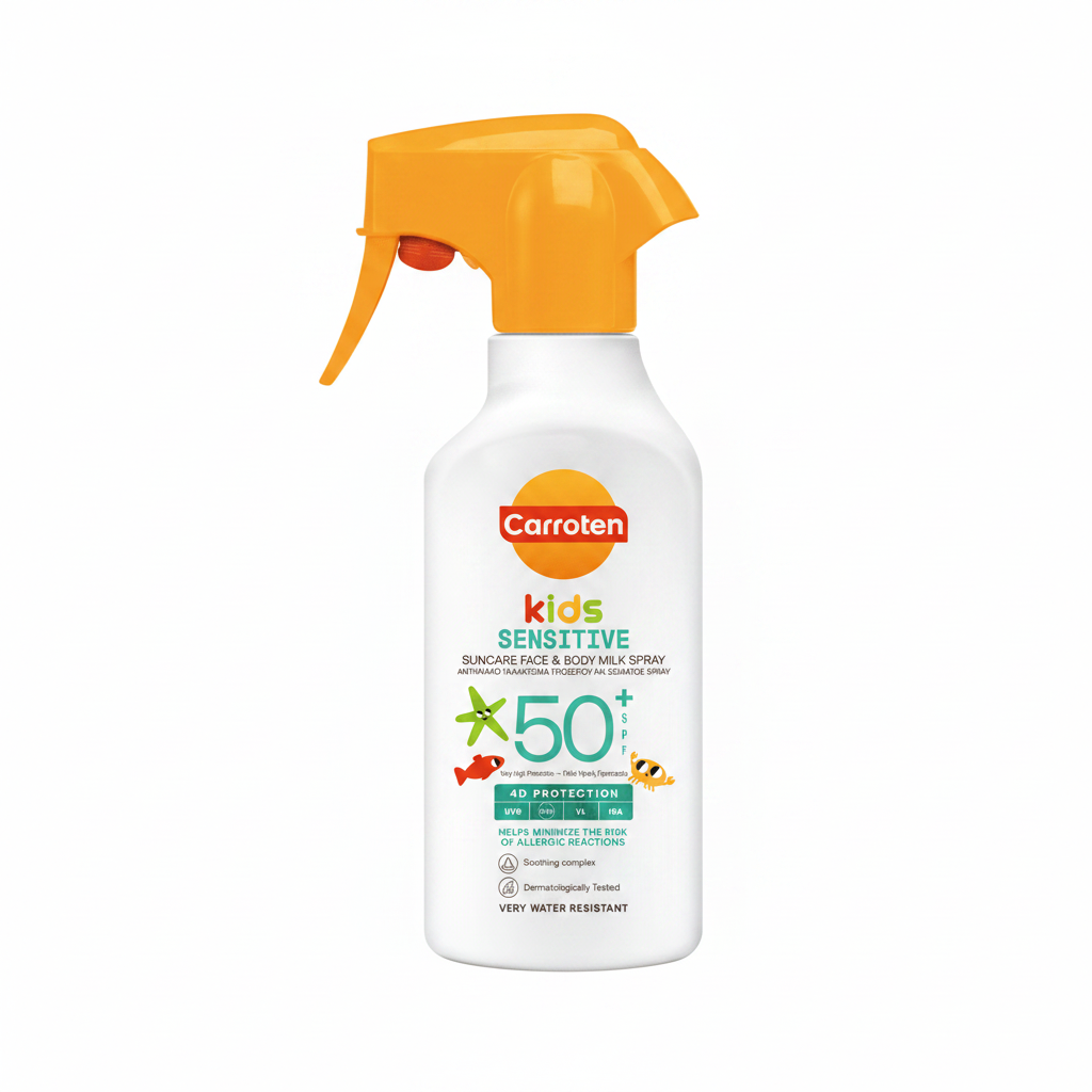 მზისგან დამცავი საბავშვო რძე სპრეი SPF 50+